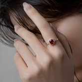 Dainty Ruby Rings for Women